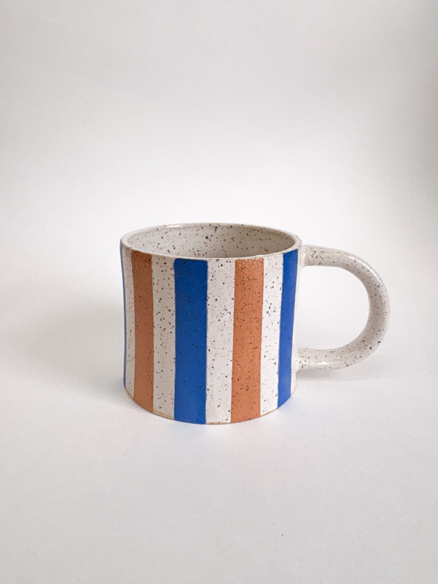 Circus stripe mugs
