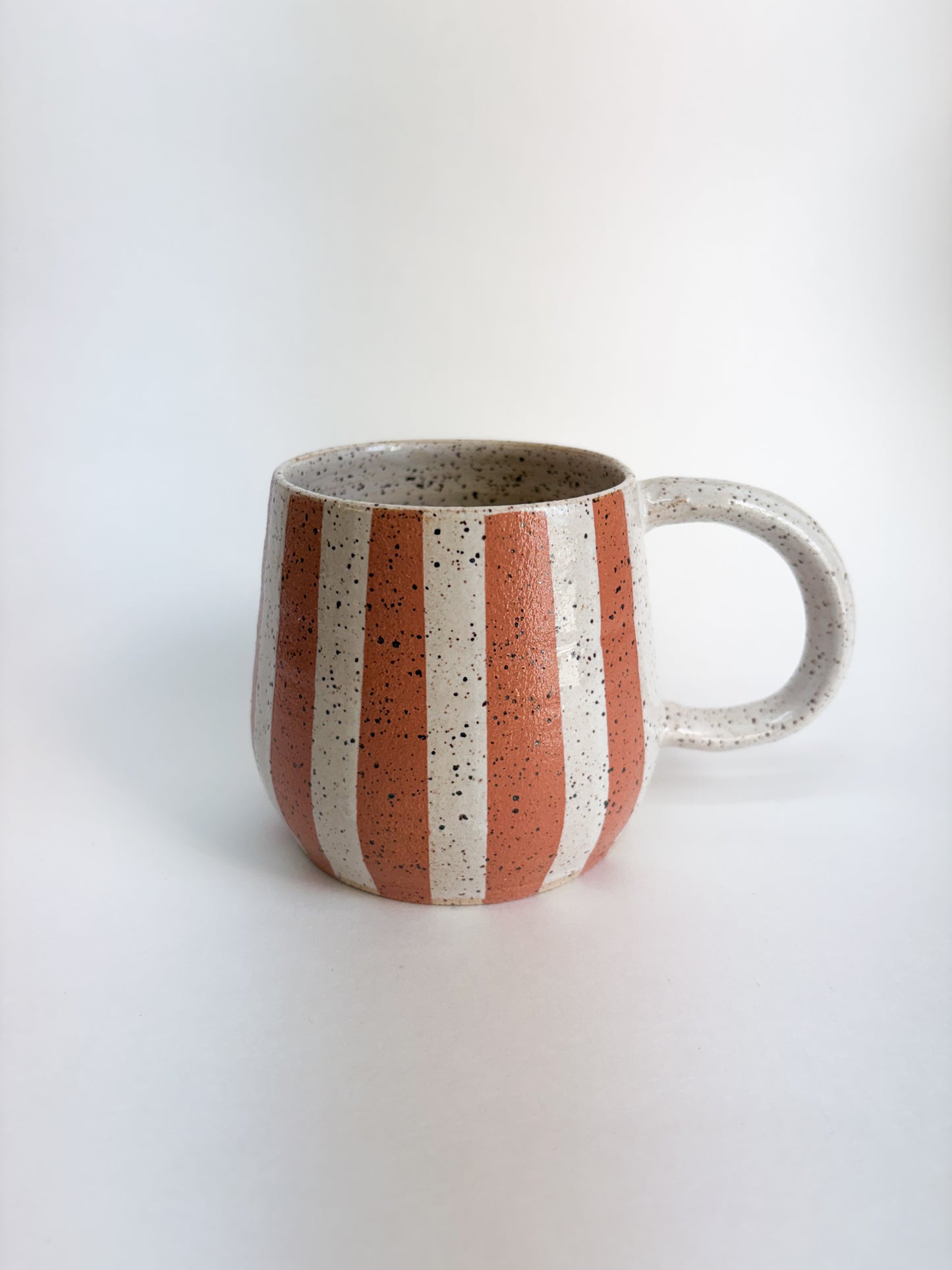 Circus stripe mugs
