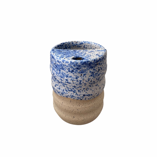 Blue Splatter Sipper