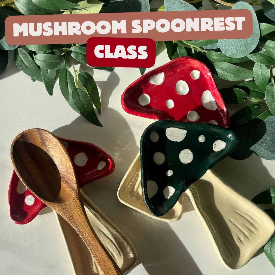 Mushroom Spoon Rest/Plate Class August 26th 6-7pm