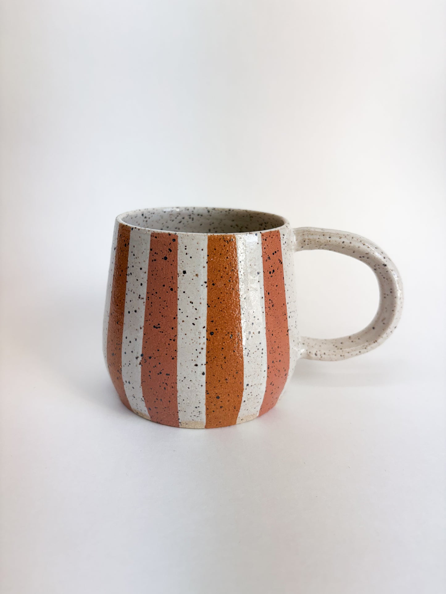 Circus stripe mugs