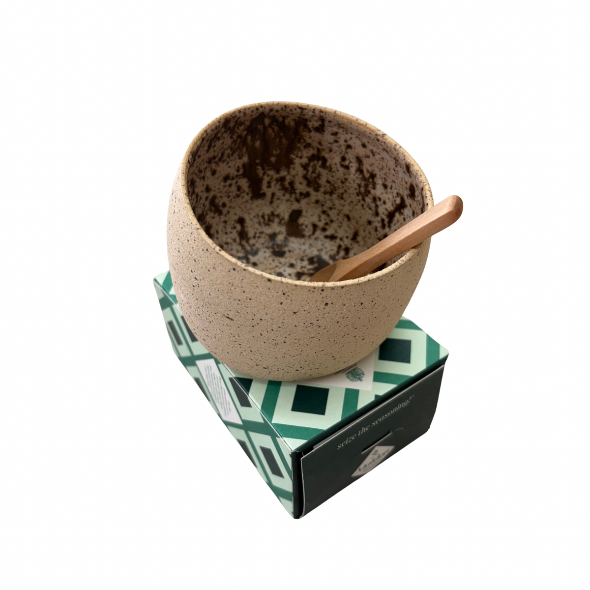 Salt cellars, spoon, and flake salt bundle