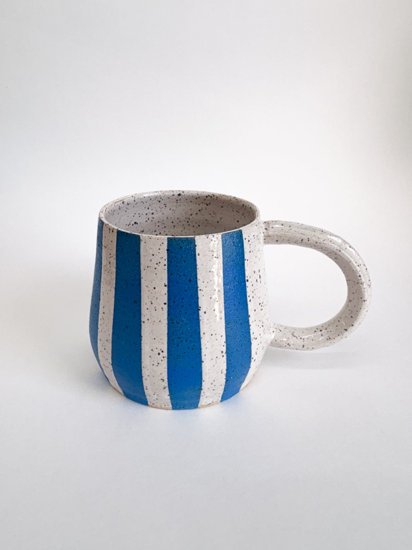 Circus stripe mugs