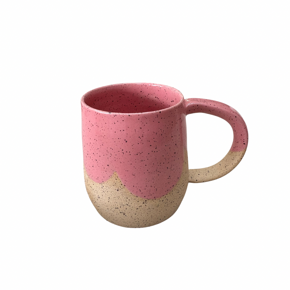 Pink scallop mug