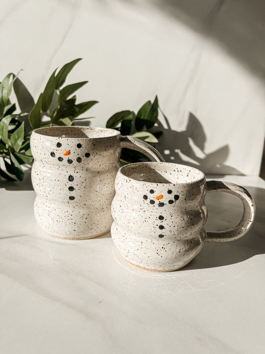 Snowmen mugs (adult and child set)