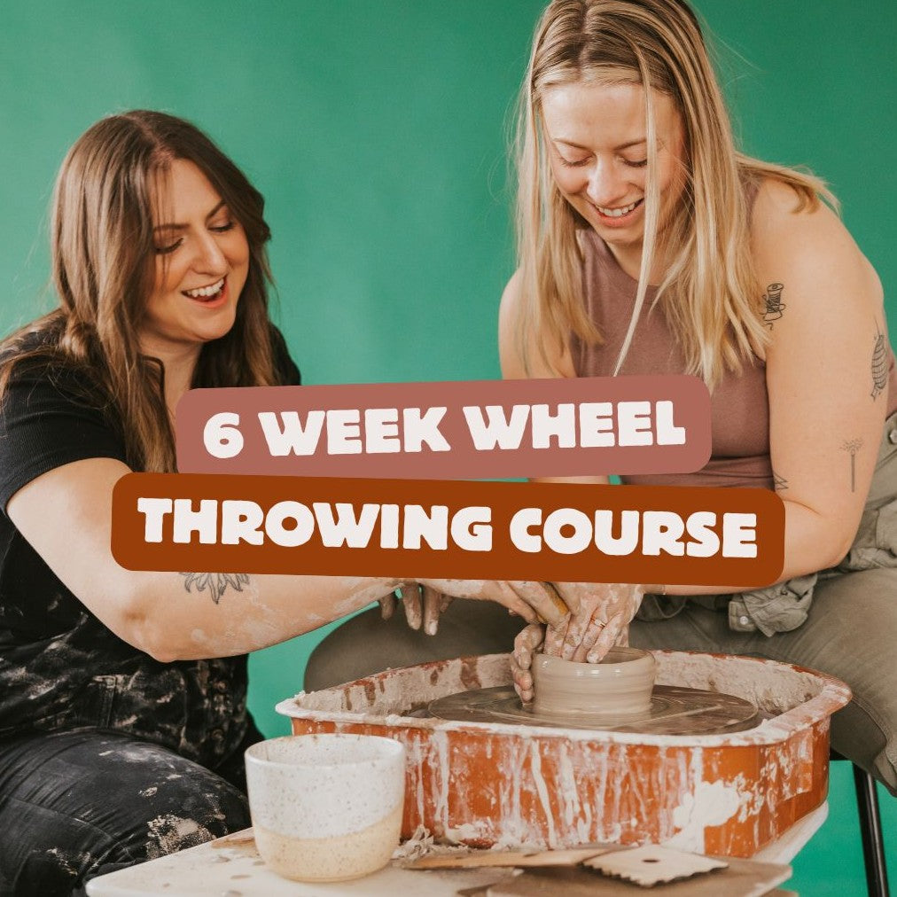 6 Week Wheel Throwing Course August 27th-October 1st 6-8pm